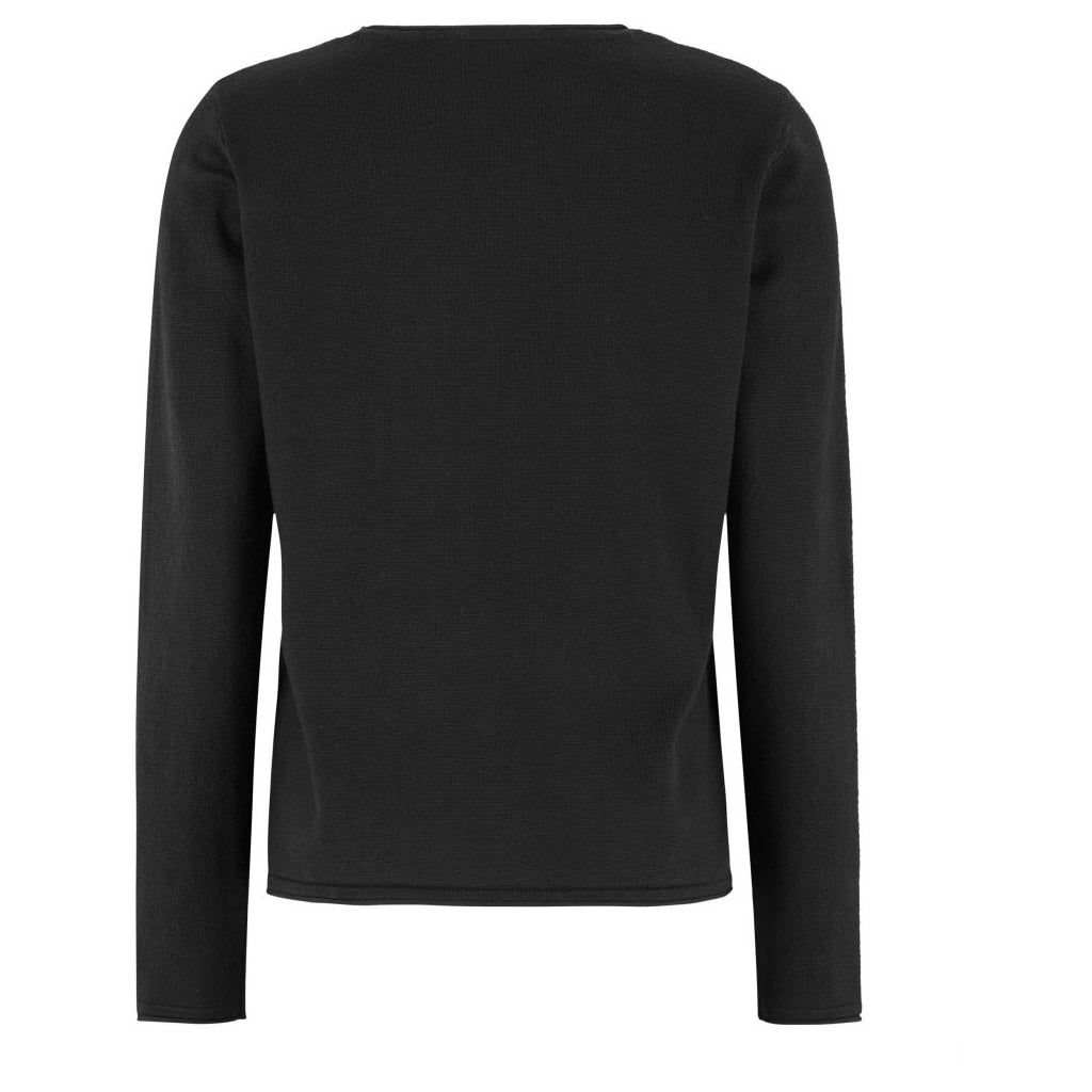 Beställningsvara: SOFT REBELS MARLA Tröja O-ringad stickad rullad kant Svart SR219-208