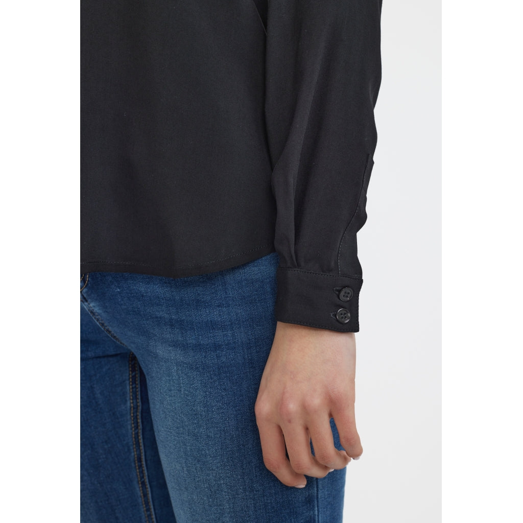 Beställningsvara: SOFT REBELS FREEDOM LS Skjorta Svart SR420-740