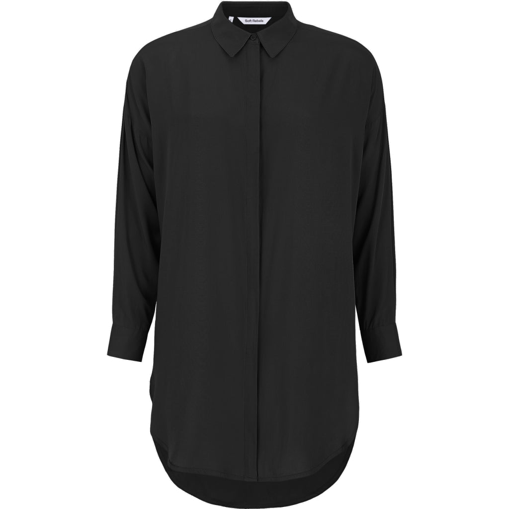 Beställningsvara: SOFT REBELS FREEDOM Långskjorta Svart SR420-758