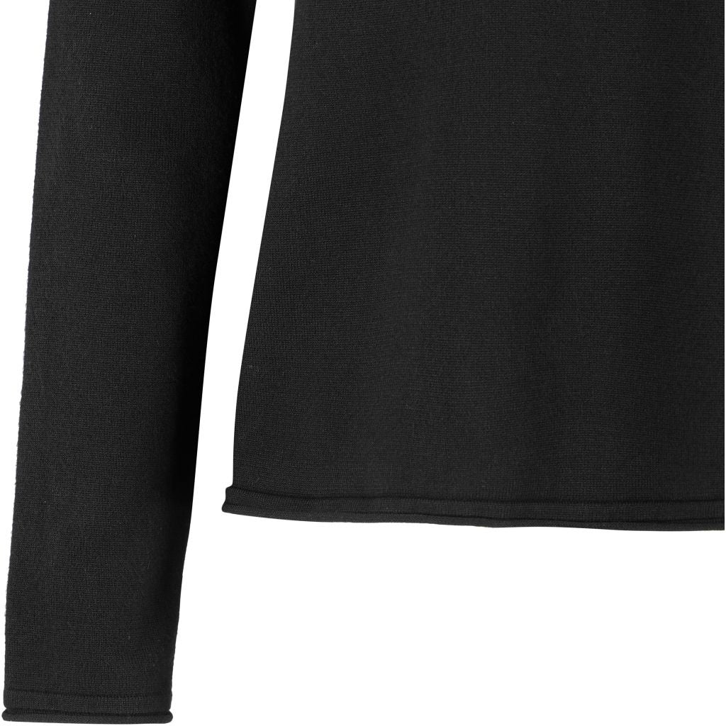 Beställningsvara: SOFT REBELS MARLA Tröja O-ringad stickad rullad kant Svart SR219-208