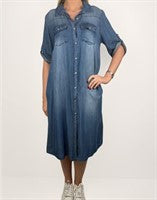 CARAMELLE Skjortklänning  30166-2 Jeans