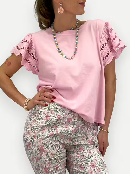 GEMINI THORA TOPP MED BODERIE ANGLAISE ONE SIZE