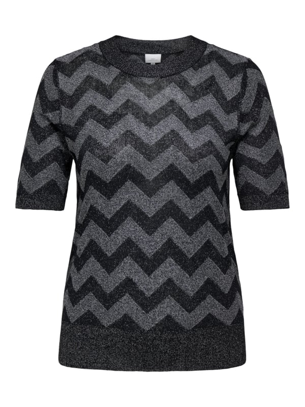 CARMAKOMA JILLO SS PATTERN O-NECK GLITTER