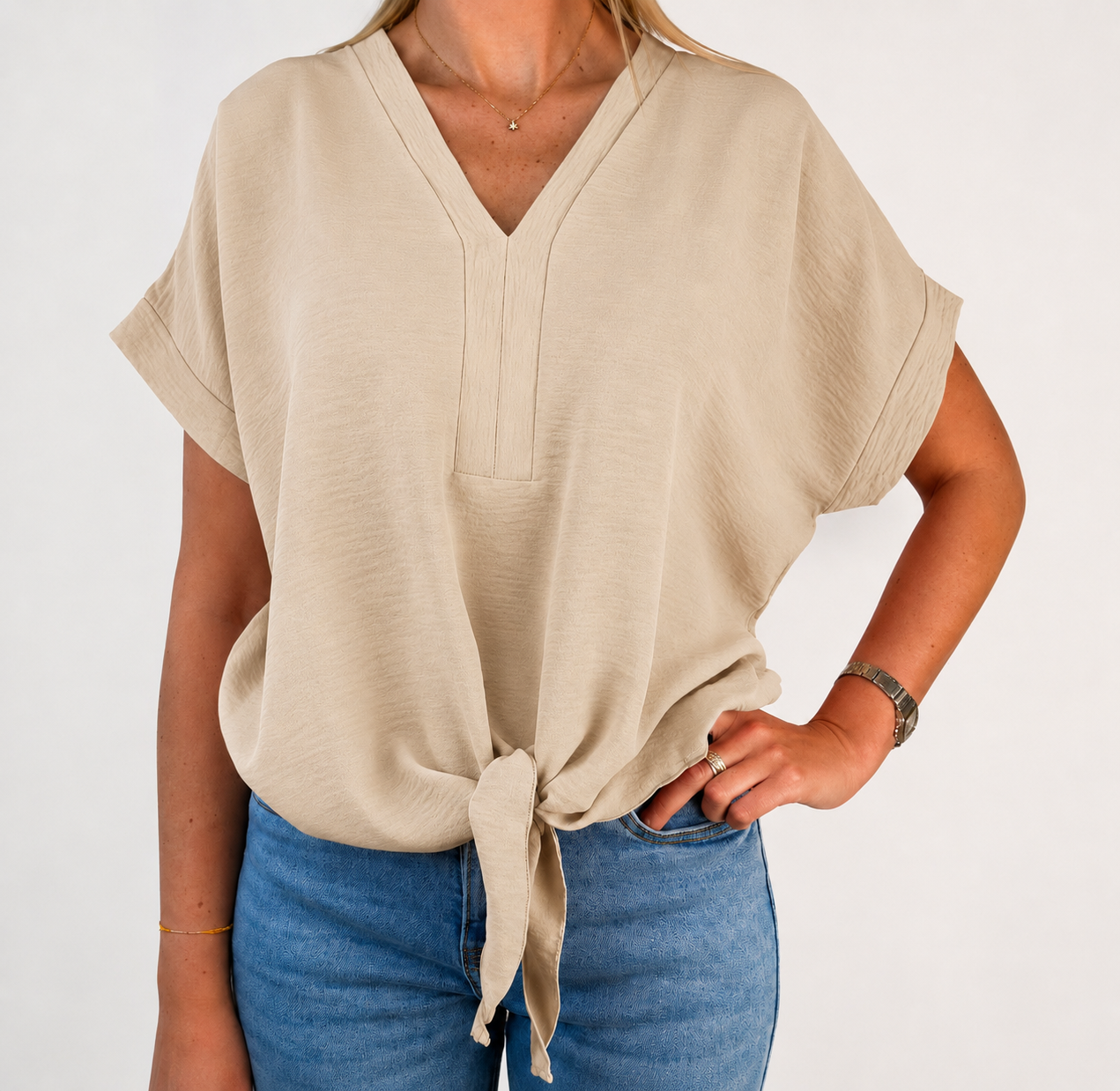 CARAMELLE STELLA Topp – Svart, Vit, Cerise eller Beige | One Size