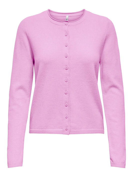 ONLY LOYAL LS O-NECK BUTTON CARDI KNT NOOS
Style No.
15368959 Super Pink