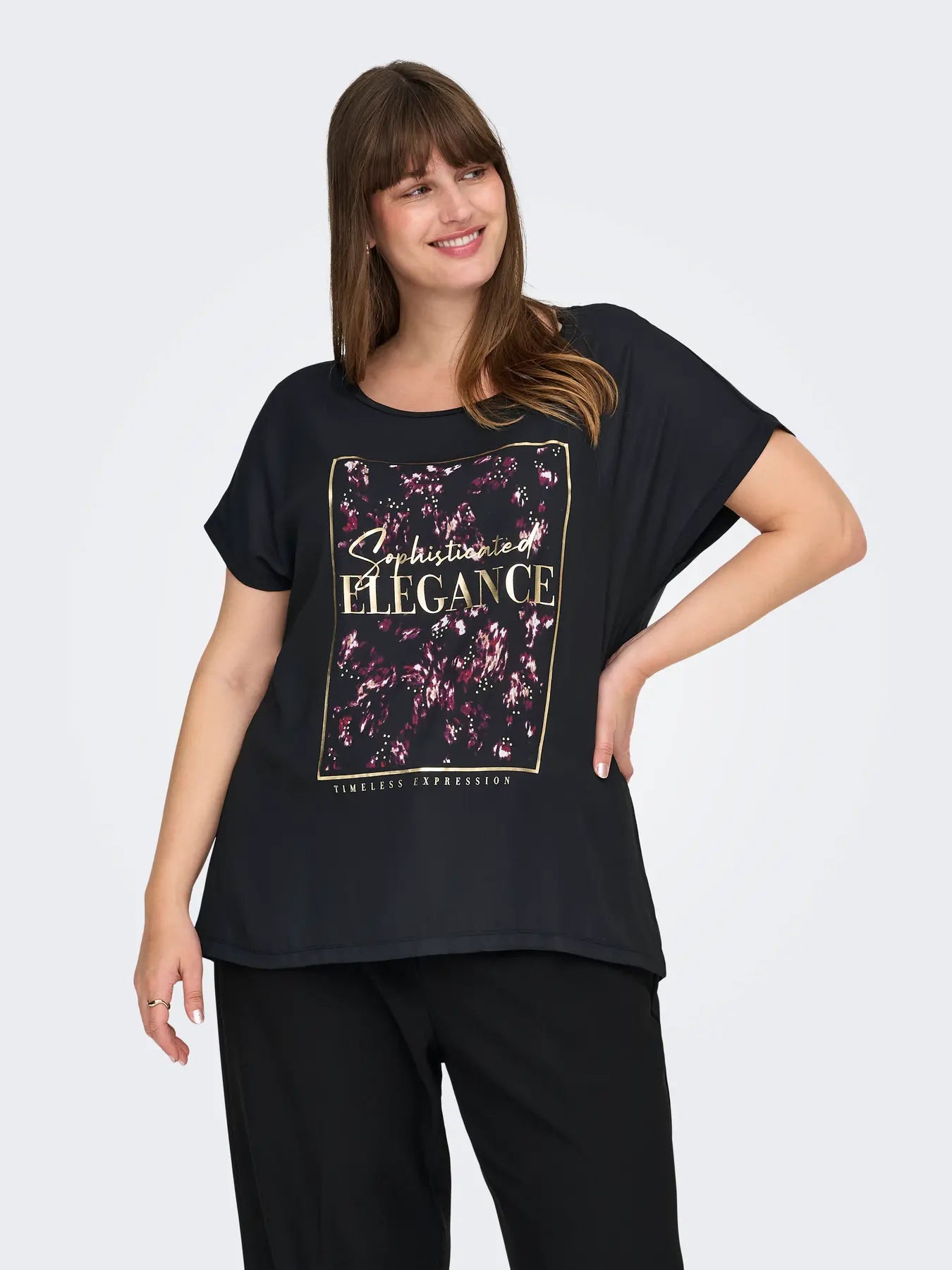 Carmakoma Vigga T shirt Svart & Abstract 15333662