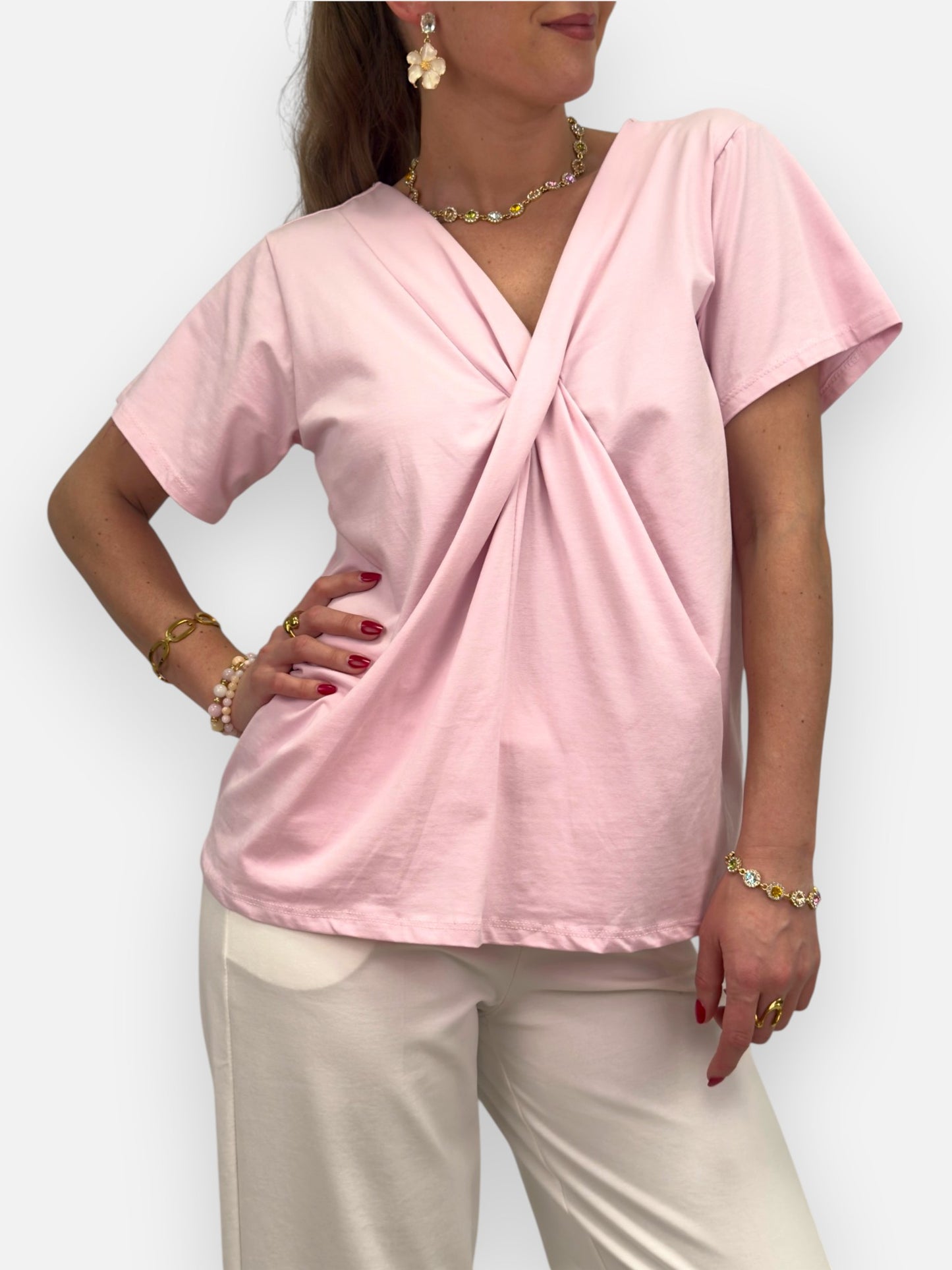 GEMINI ANEA LIGHT PINK DRAPERAD TOPP