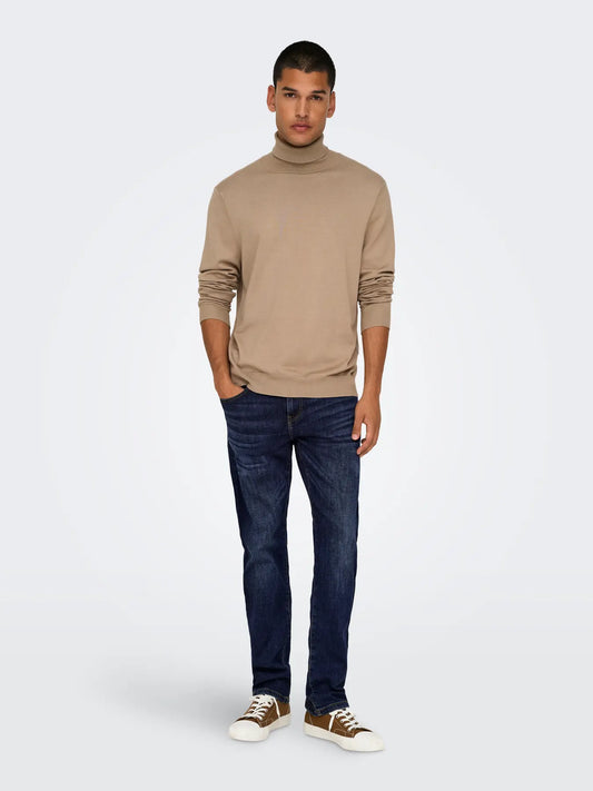 ONLY & SONS WEFT Jeans Blue Denim Medelhög midja Normal passform