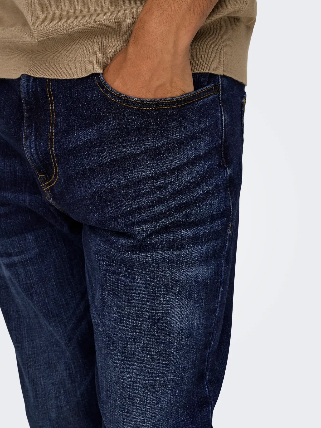 ONLY & SONS WEFT Jeans Blue Denim Medelhög midja Normal passform
