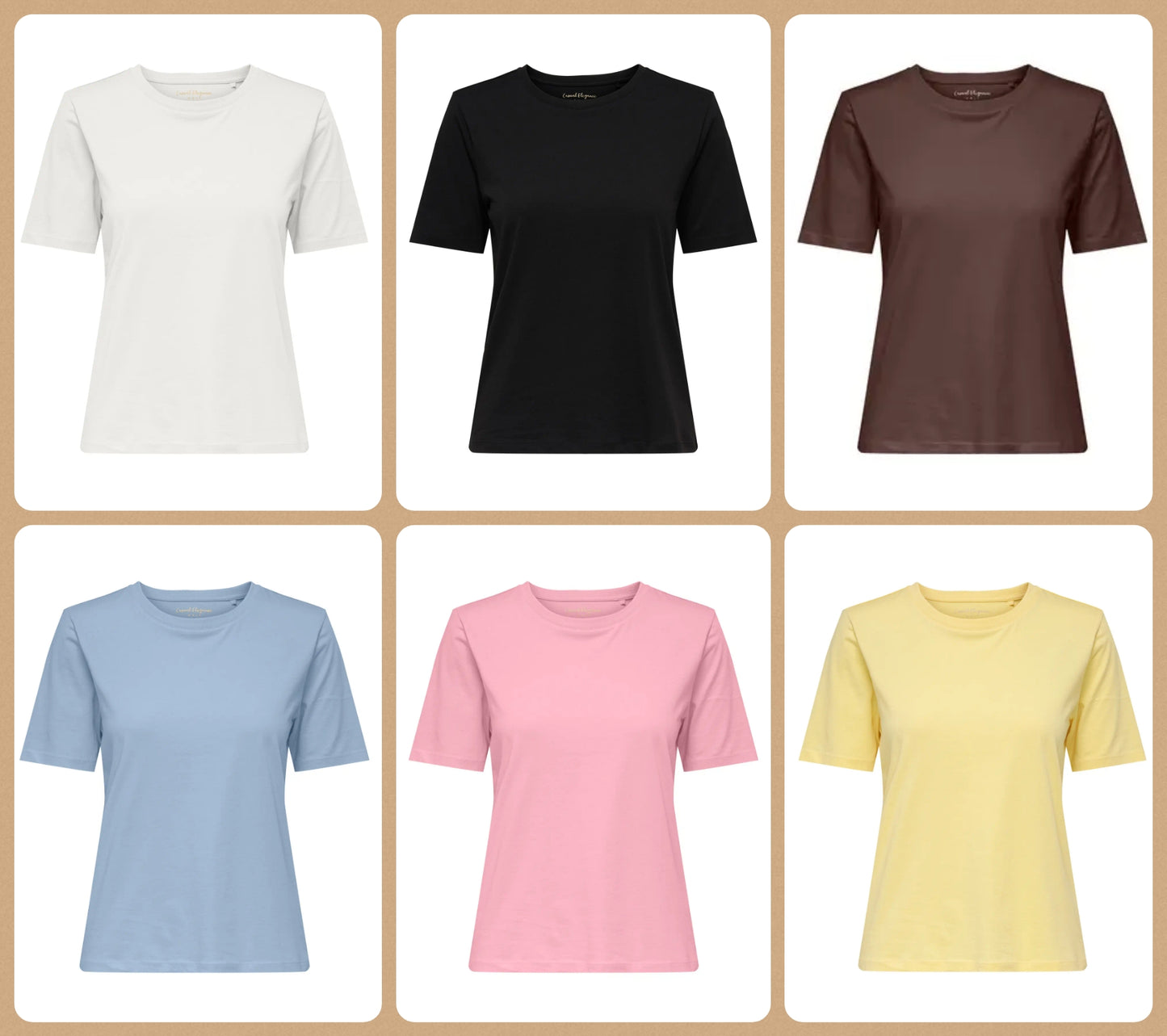 ONLY HAPPY 15378843 S/S O-NECK TEE PR JRS