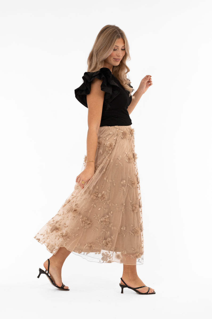 Beställningsvara CC Florence Skirt Antique gold