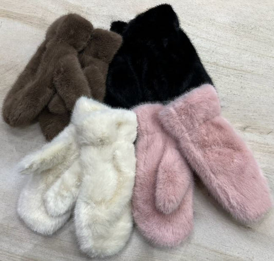 CARAMELLE PÄLSVANTAR BRUN