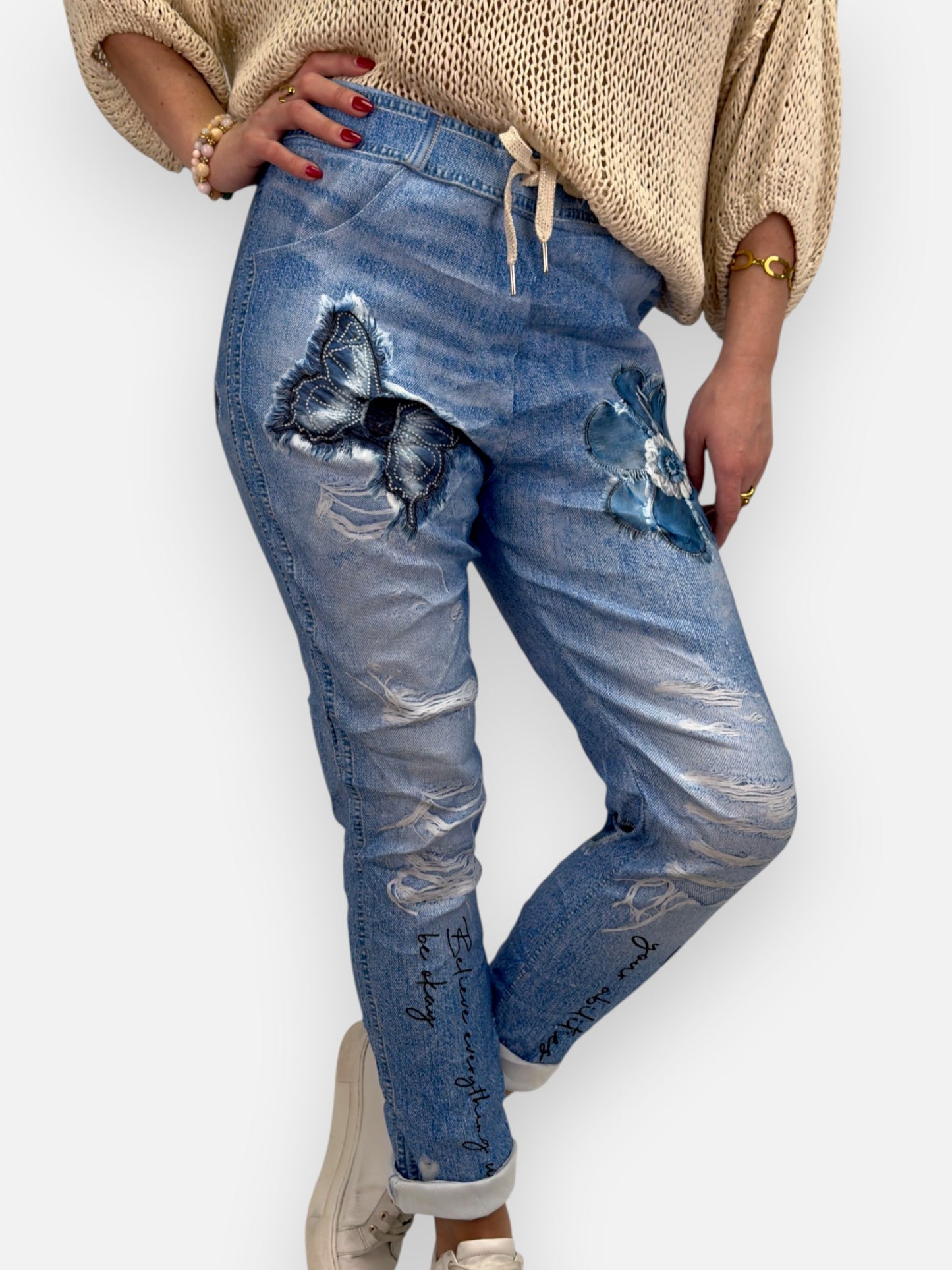 GEMINI HAKI STRETCHBYXOR MED TRYCK