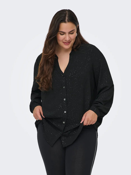 CARMAKOMA JOSEE METTA LIFE L/S V-NECK SHIRT  15334522