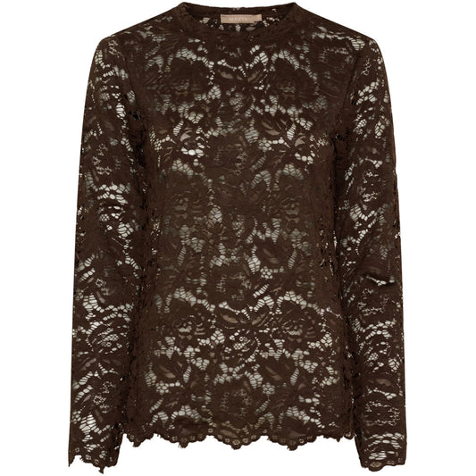 Marta du chateau Spets topp 7707 brun