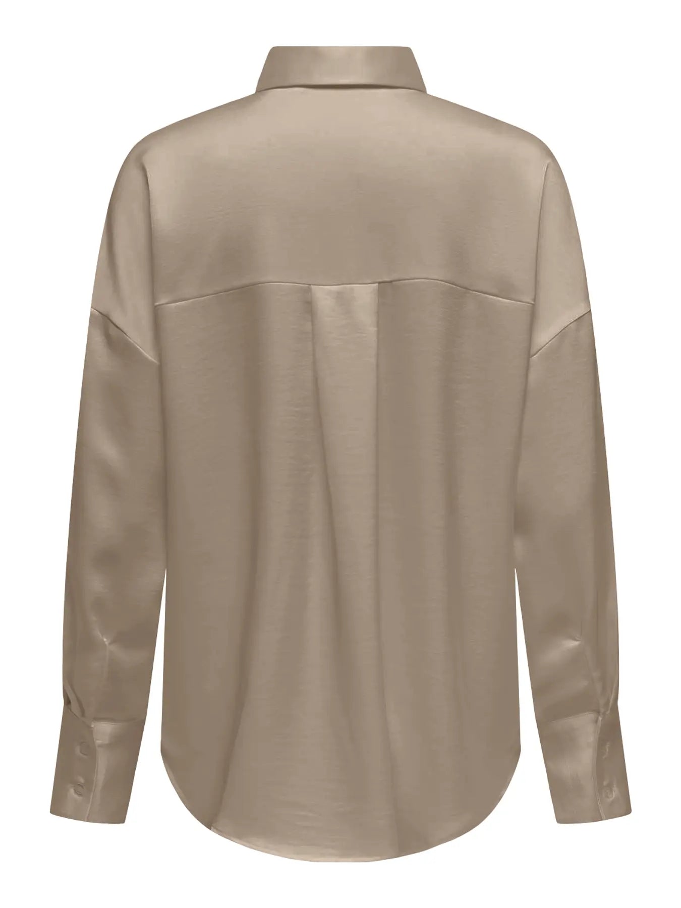 ONLY MARTA Satin Skjorta Beige