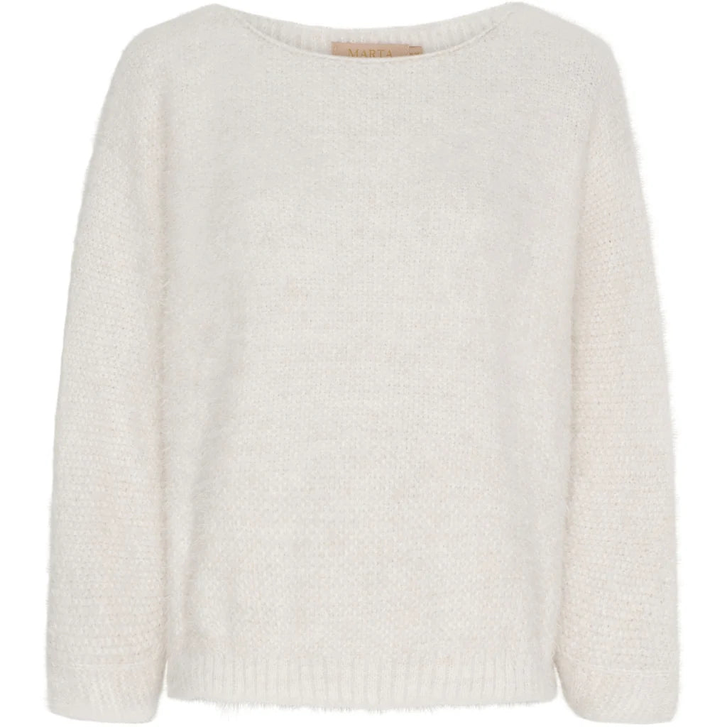 Marta du Chateau ANOUK Stickad Tröja Beige