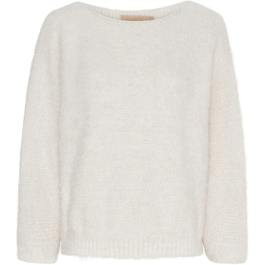 Marta du Chateau ANOUK Stickad Tröja Beige