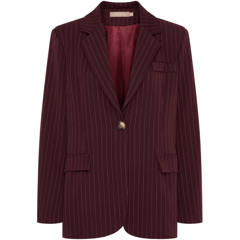 MARTA DU CHATEAU DAMIANA Blazer Bordeaux 15502