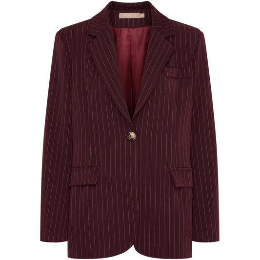 MARTA DU CHATEAU DAMIANA Blazer Bordeaux 15502