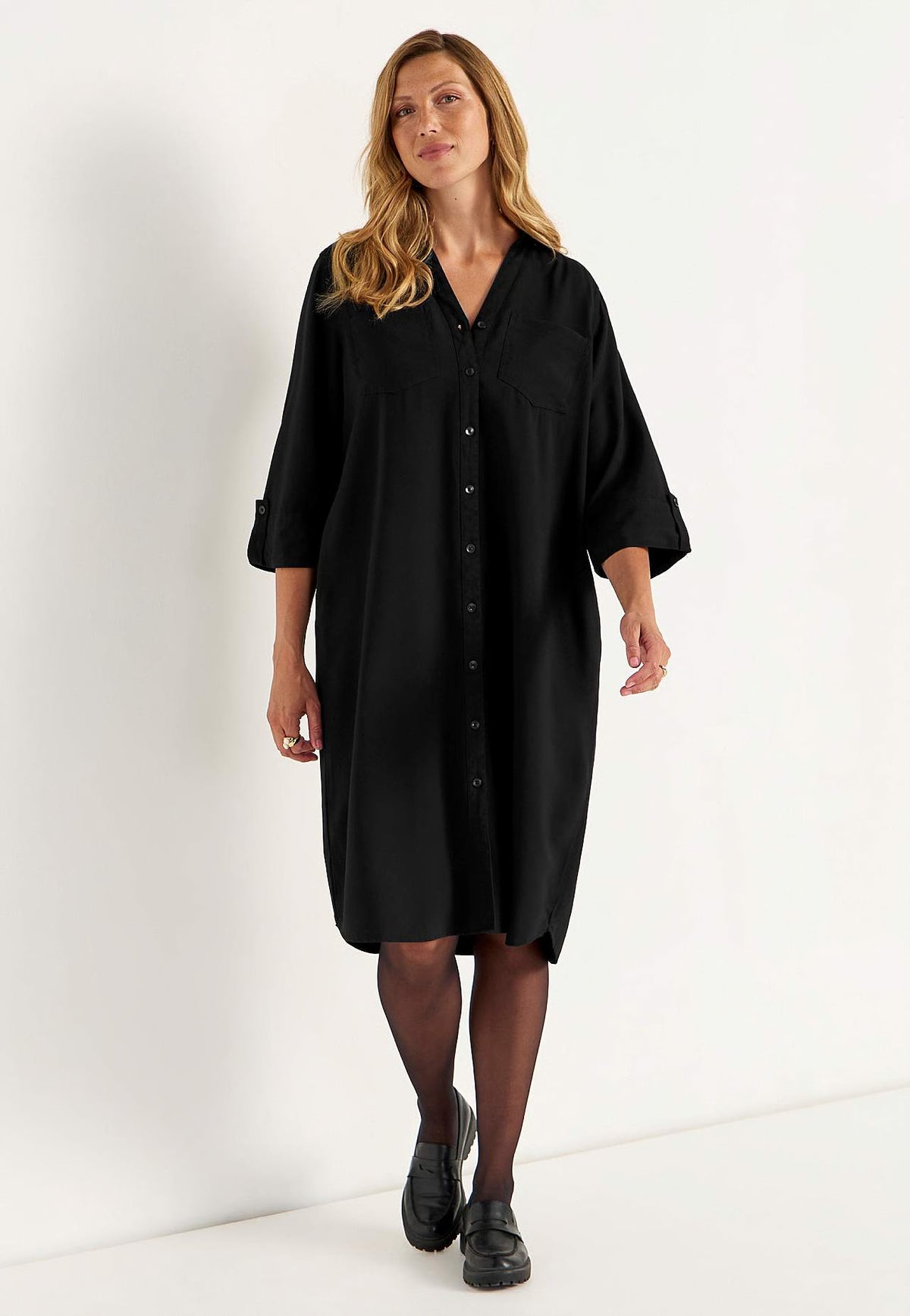 CELLBES 703731 JOHANNA SHIRT BLACK DRESS