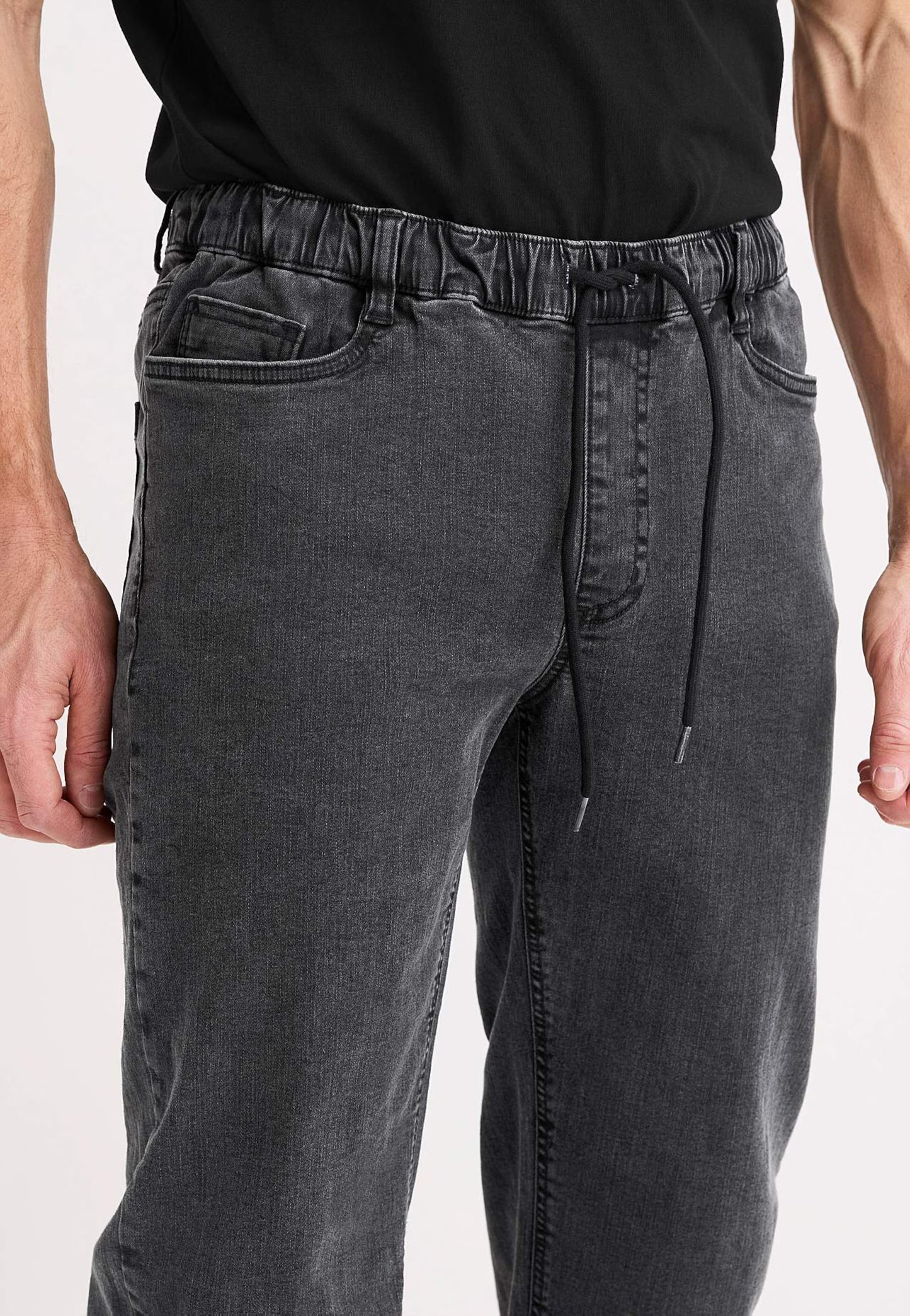 CELLBES Stretchiga joggerjeans -Grå Denim 7006982221
