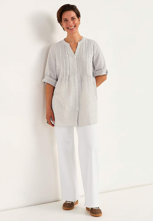 CELLBES TUNIKA ERIKA 619713 I BÄCKEBÖLJA BEIGE/RANDIG