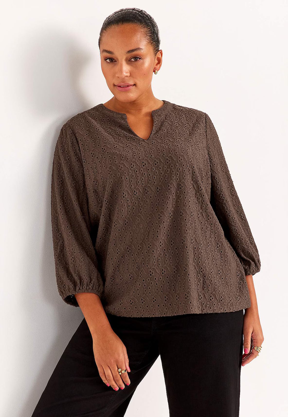 CELLBES PETRA TRIKÅTOPP Brun 701385-0010