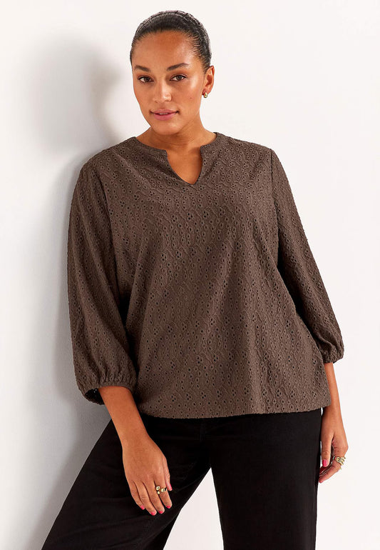 CELLBES PETRA TRIKÅTOPP Brun 701385-0010