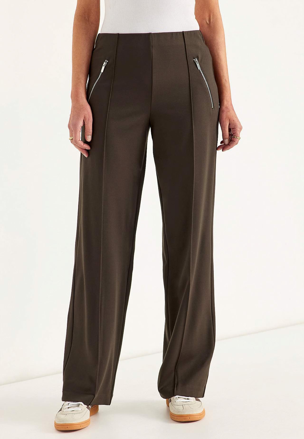 CELLBES 701389 LISA WIDE ZIP TROUSER