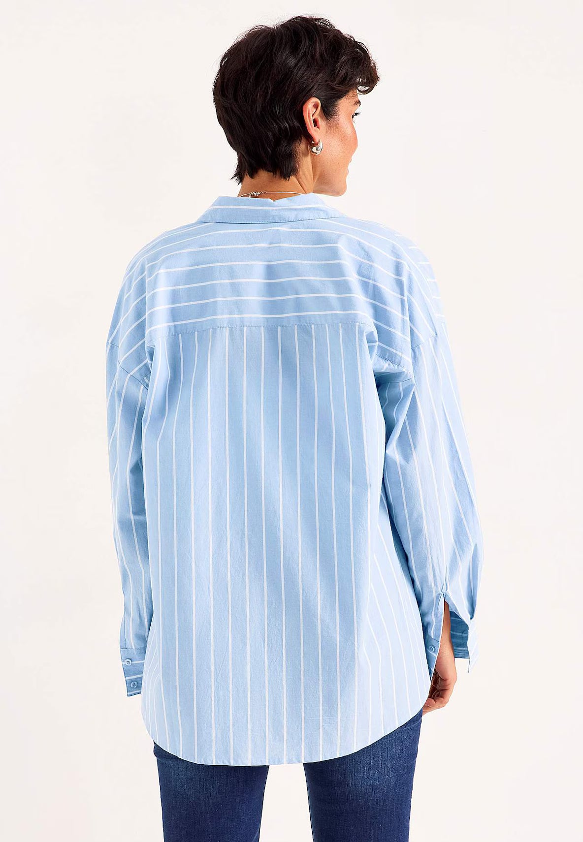 CELLBES SABINA 701421 SHIRT TUNIC BLÅ/VIT