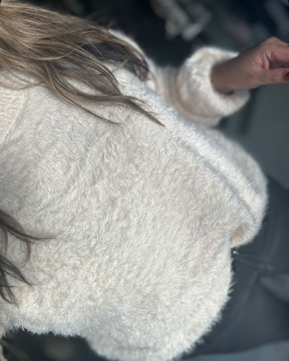 Cosy House Lurvig tröja Creme