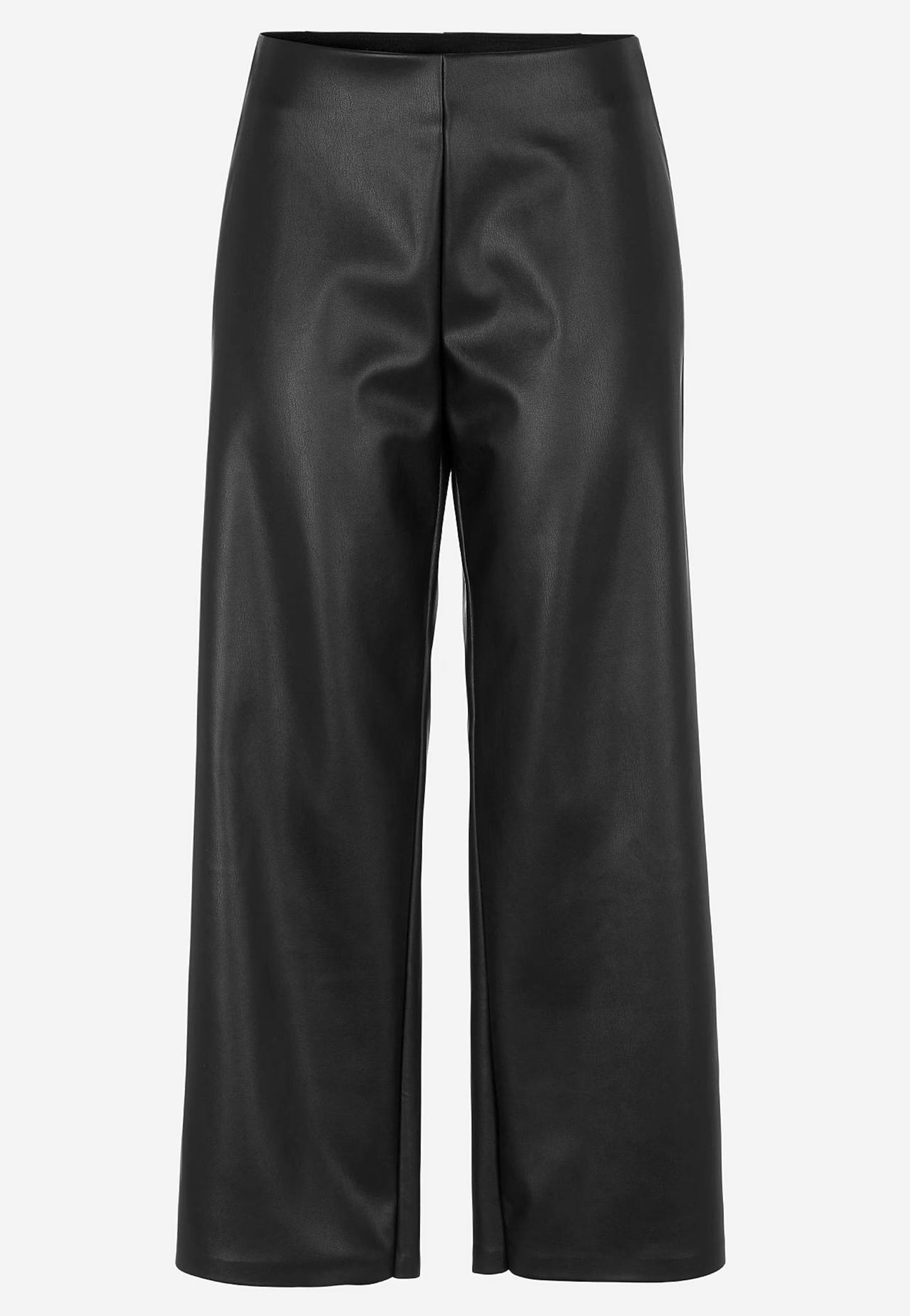 CELLBES CATY Byxa i skinnimitation Ankellång Svart 7006100001