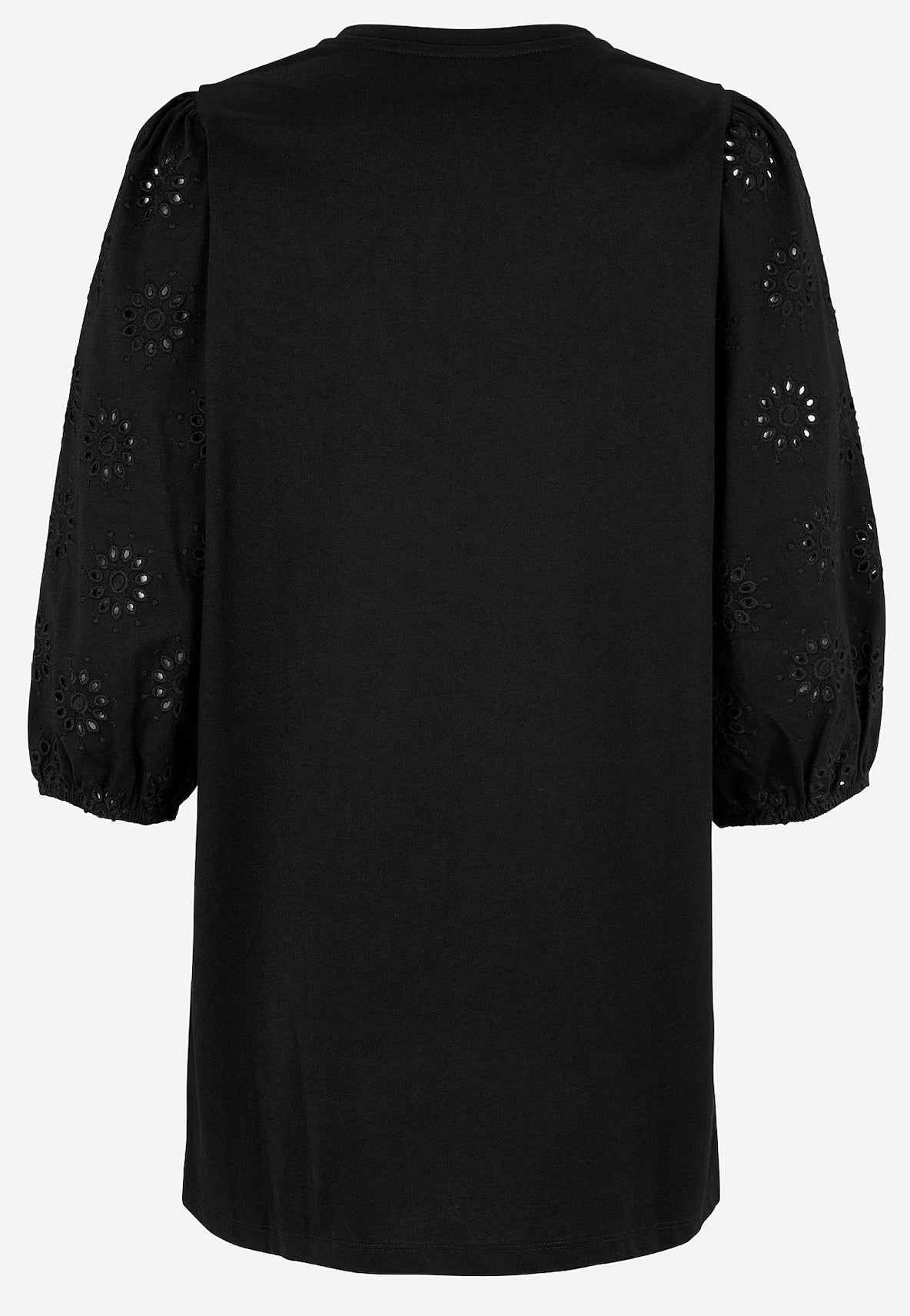 CELLBES ANGELA Trikåtunika med Broderade Ärmar