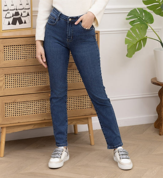 CARAMELLE Jeans Medium Blue straight leg
