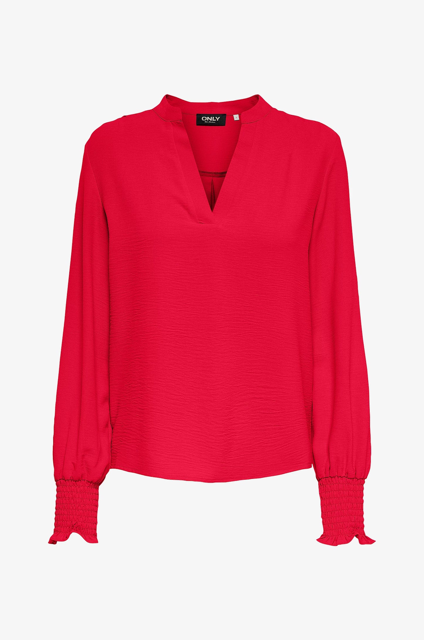 ONLY METTE Topp V-ringad Smock Röd/Ski Patrol 15284309