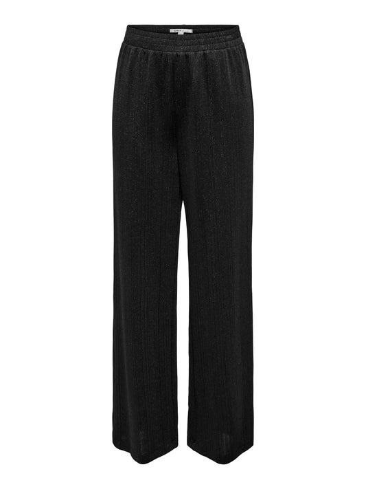 ONLY LAMINA WIDE PANT BLACK/W  15361749