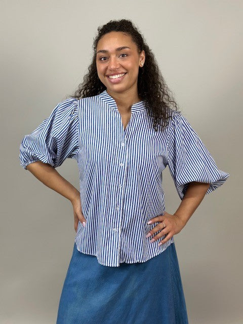 MIX BY HEART MIO 414 BLUS BLÅ RANDIG