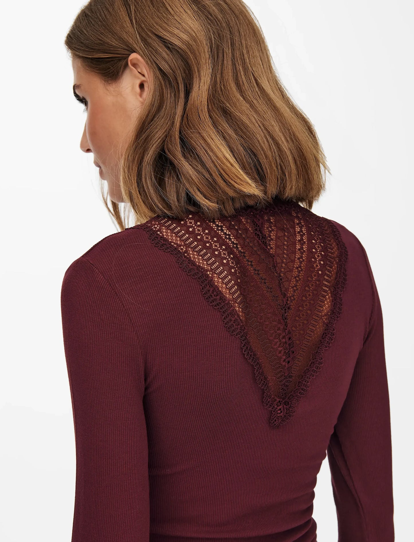 ONLY TILDE Topp Vinröd/Port Royale 15207788