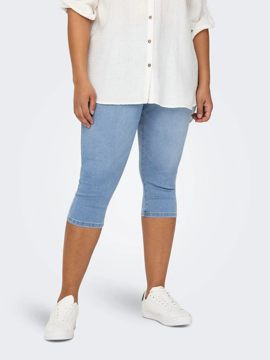 CARMAKOMA AUGUSTA Shorts Hög midja Skinny Fit