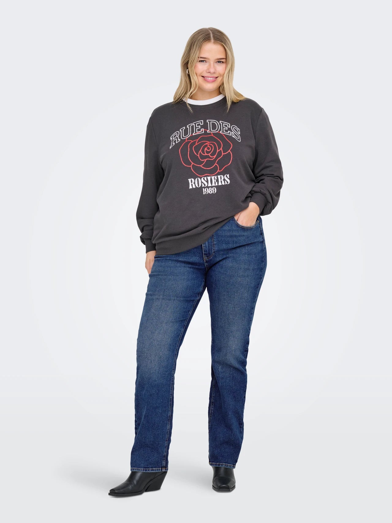 CARMAKOMA CRUZ Straight Fit Jeans Medium Blue Denim 15358090