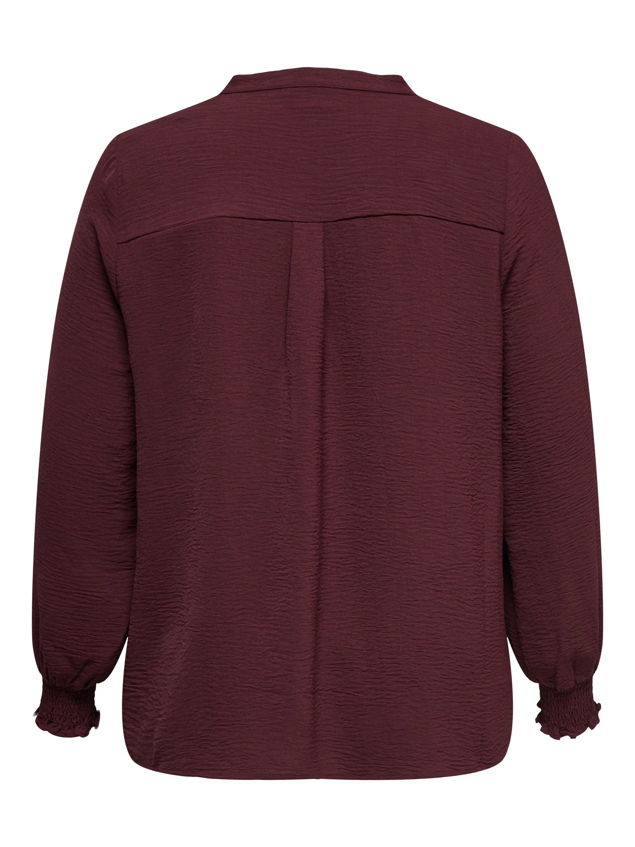 CARMAKOMA METTA Blus V-ringad Vinröd/Tawny Port 15285157