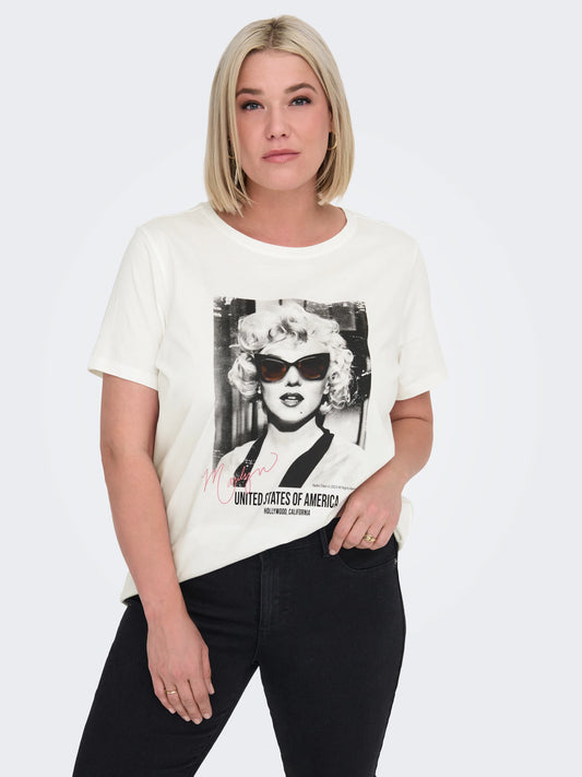 CARMAKOMA NEW MARILYN T-shirt Vit