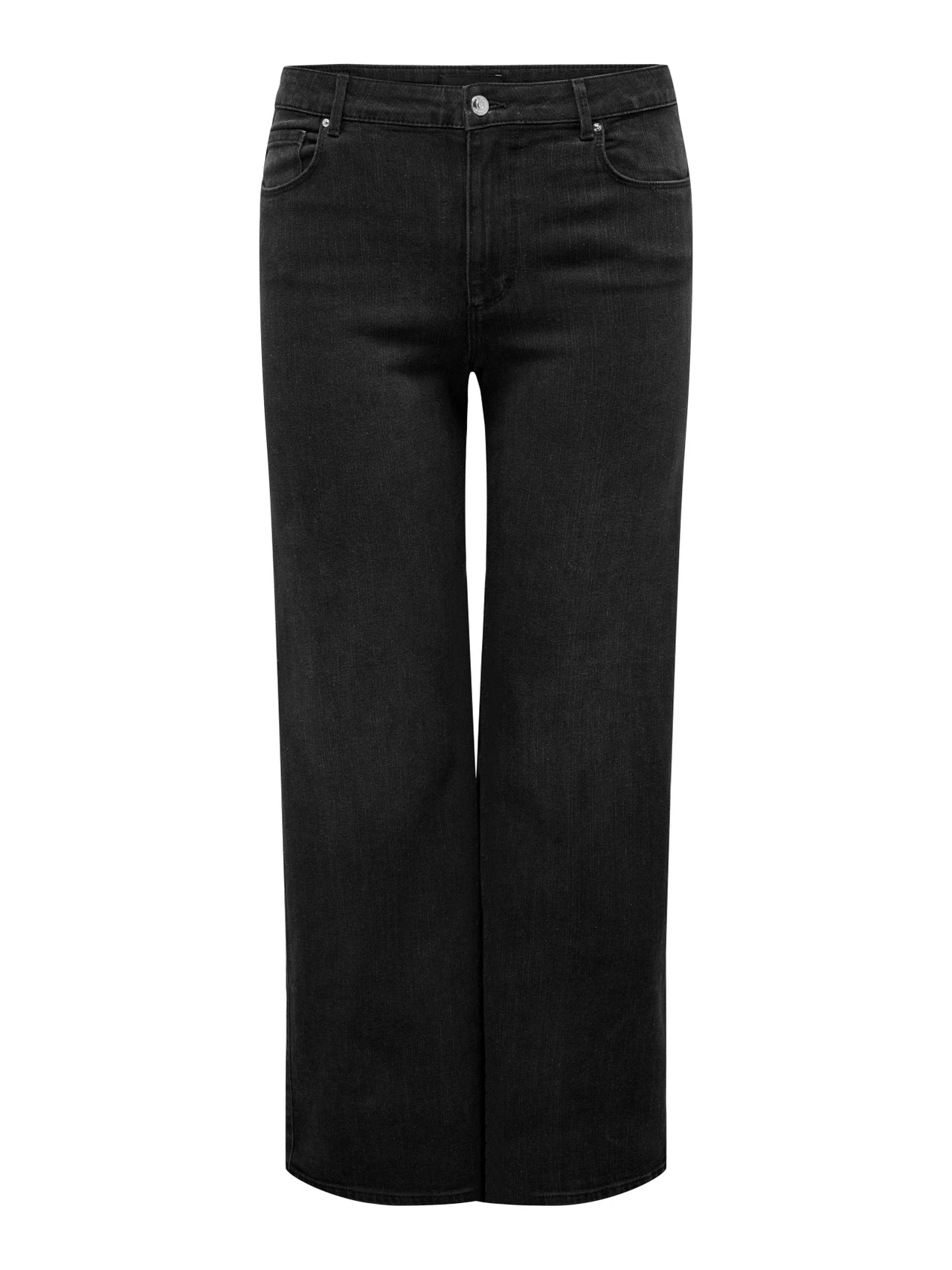 CARMAKOMA SNOW Jeans Hög midja Vida ben Svarta/Washed Black 15353147