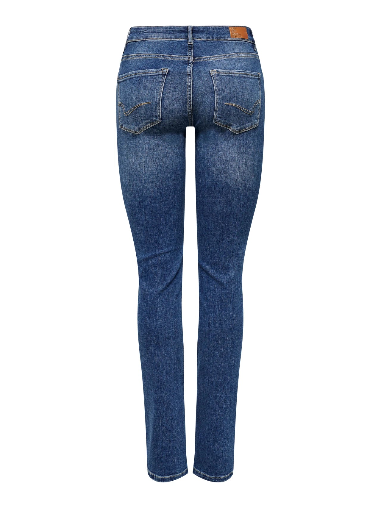 ONLY ALICIA Medelhög midja Rak passform Jeans Medium Blue