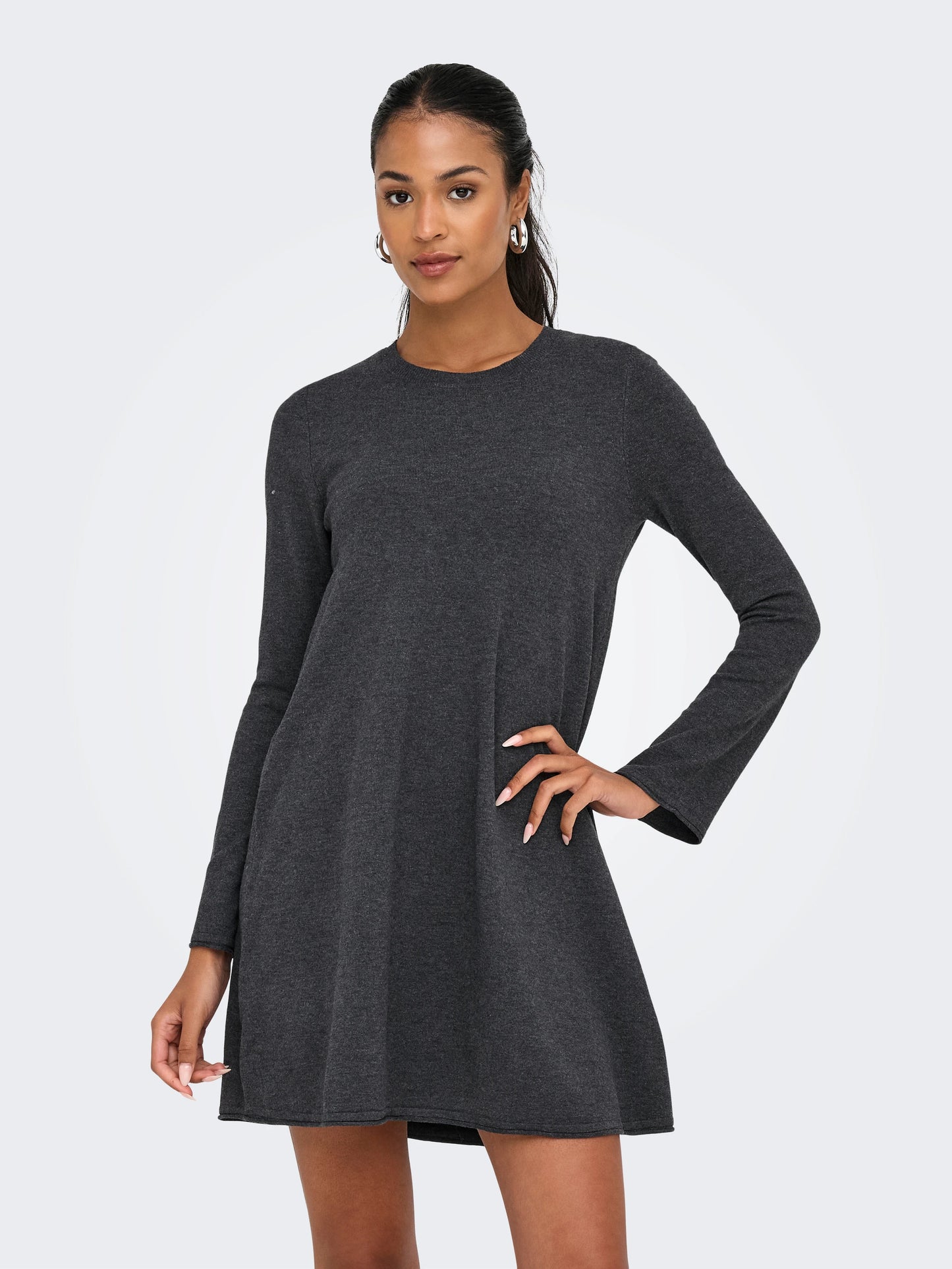 ONLY AMALIO Midiklänning Dark Grey Melange