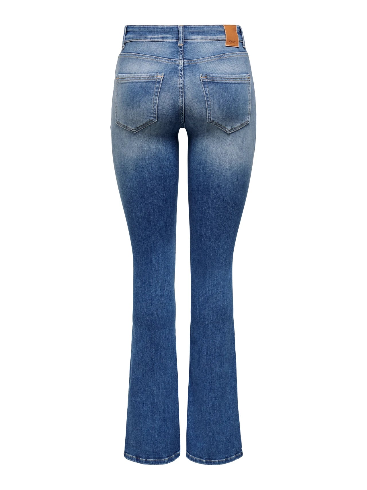 ONLY BLUSH Jeans Medelhög midja Utsvängd passform Blått/Medium Blue Denim 15223514