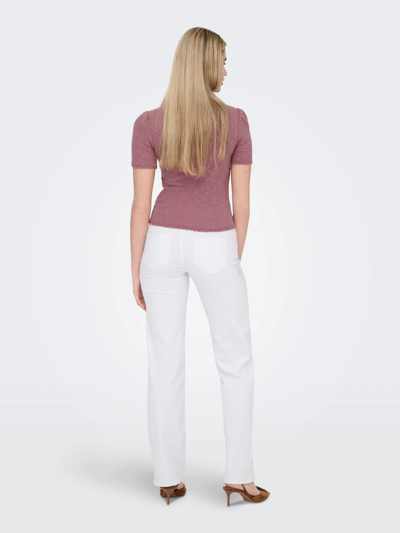 ONLY BLUSH 15337793 Medelhög midja  rak passform jeans