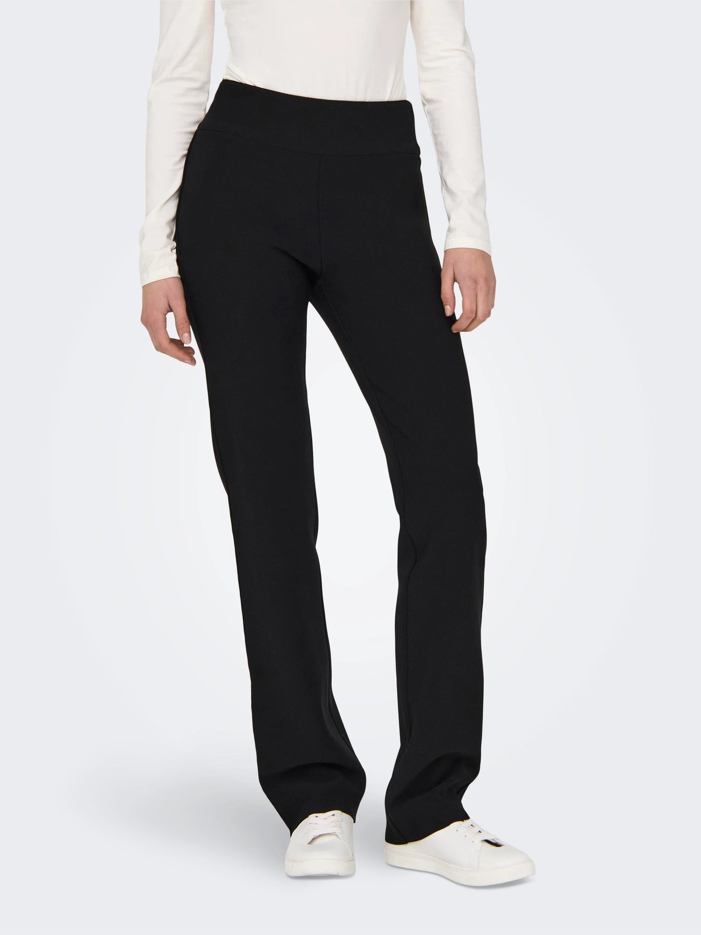 ONLY CLEVER Slim Fit Byxor med vida ben
