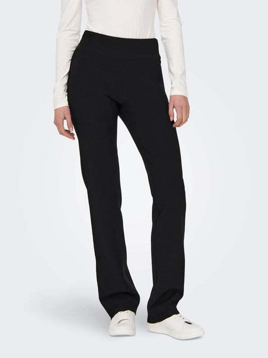 ONLY CLEVER Slim Fit Byxor med vida ben